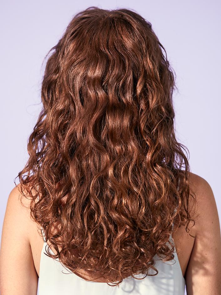 Back profile look of hair after product use