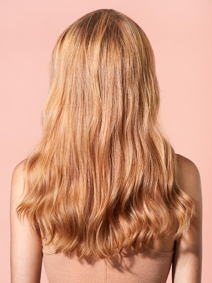 Back profile look of hair after product use