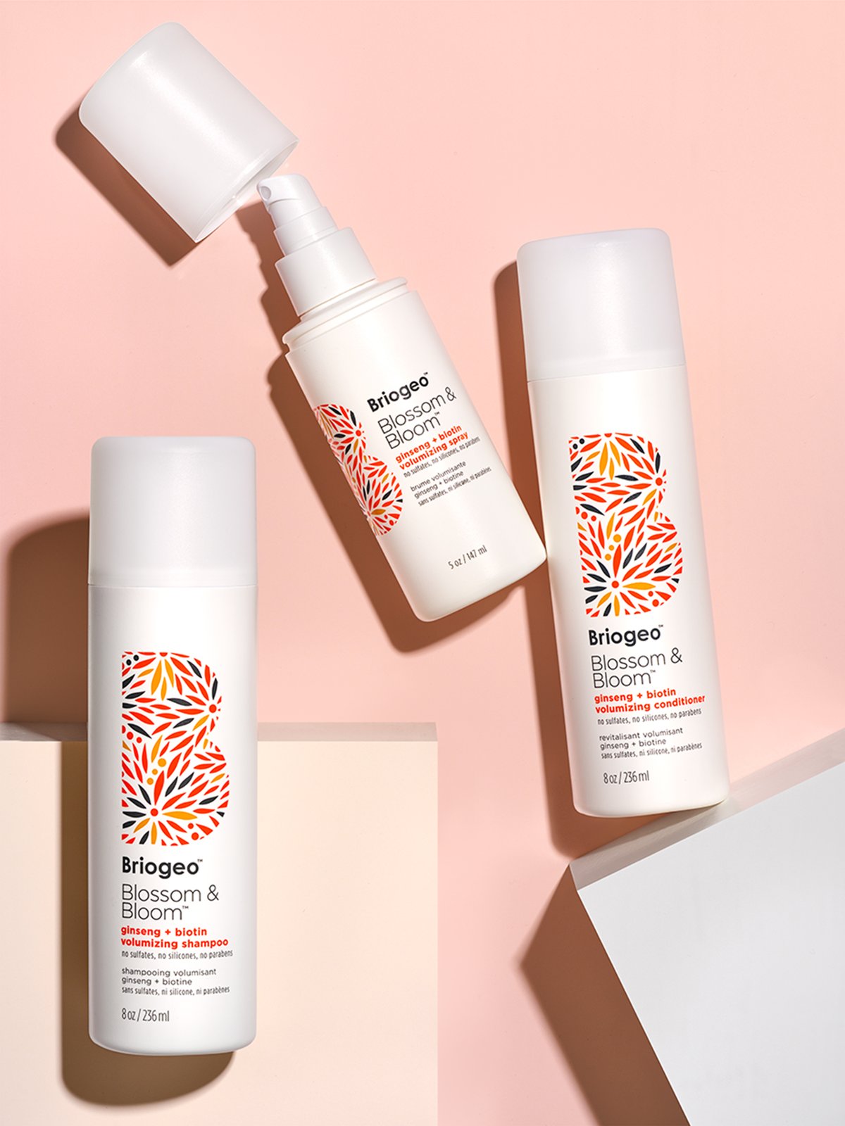 Blossom & Bloom Ginseng + Biotin Volumizing Blow Dry Spray